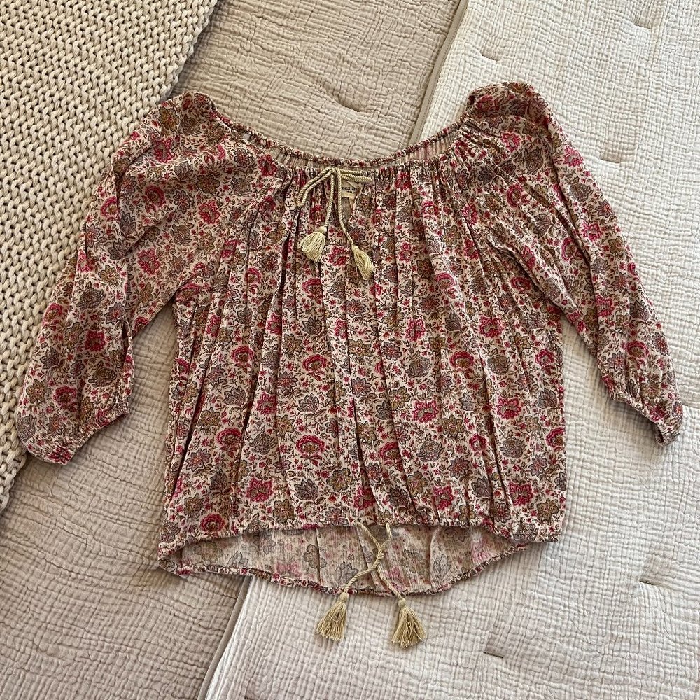 Ralph Lauren - RL Boho Denim & Supply Peasant Blouse - XS